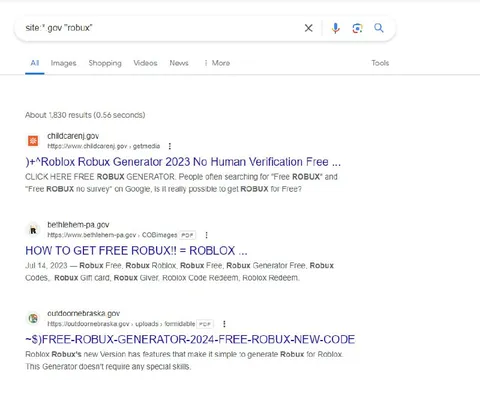 Free Robux Search Results