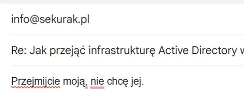 Przejmijcie moją infrastrukturę