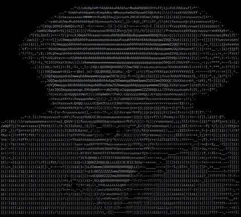 Хаотичный ASCII-арт