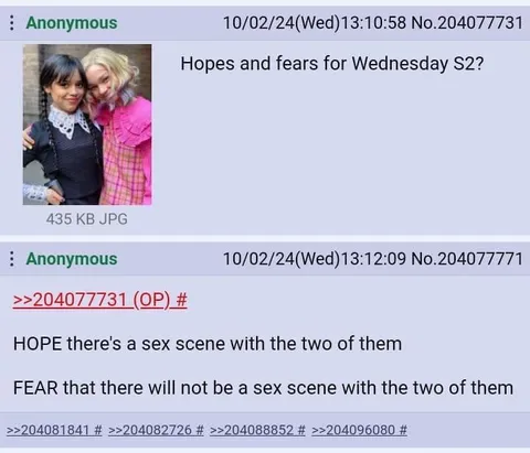 Wednesday Season Two Hopes and Fears