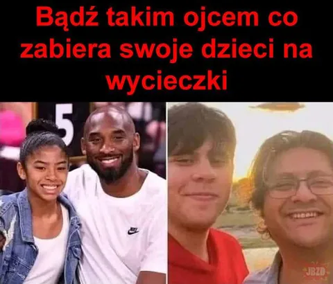 Ojciec zabierający dzieci na wycieczki