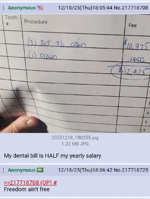 Dental Bill Half My Salary