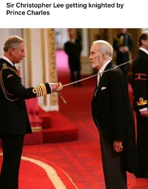 Christopher Lee Gets Knighted