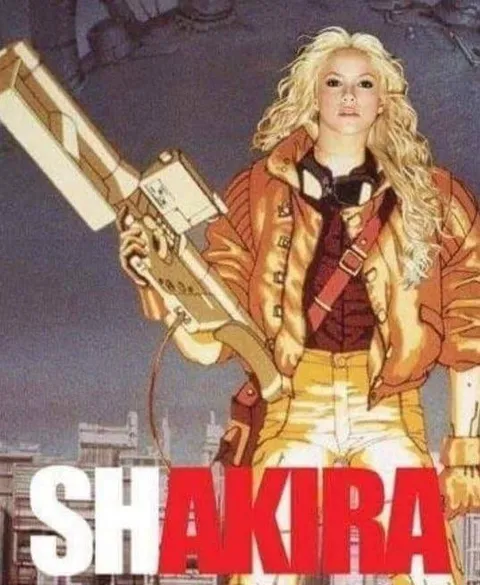 Шакира с оружием