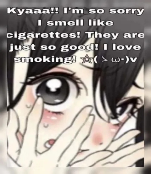 Anime Girl Loves Smoking