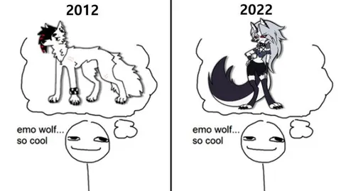 2012 Emo Wolf vs 2022 Furry