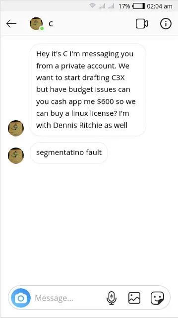 Dennis Ritchie Linux Scam