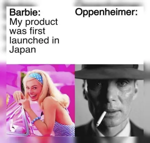 Barbie and Oppenheimer Japan Joke