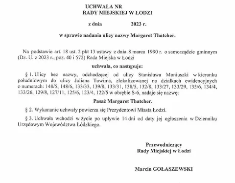 Pasaż Margaret Thatcher w Łodzi