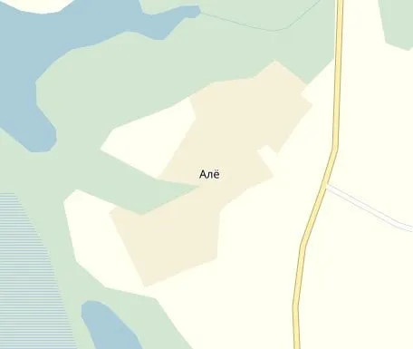 Алё на карте
