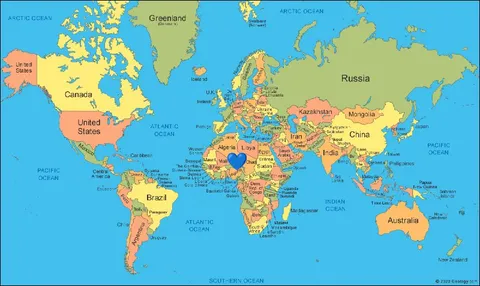 World Map According to Steam