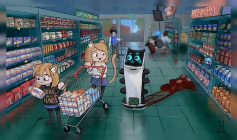 Burn All Fumo Supermarket