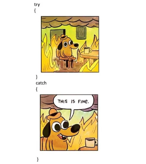 Try Catch This Is Fine