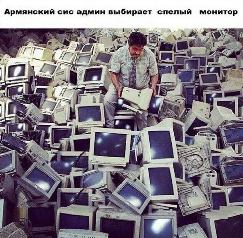 Армянский сисадмин выбирает монитор