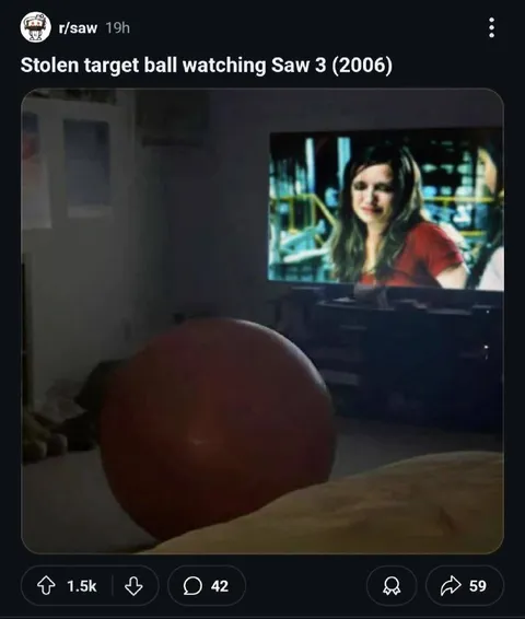 Stolen Target Ball Watching Saw 3