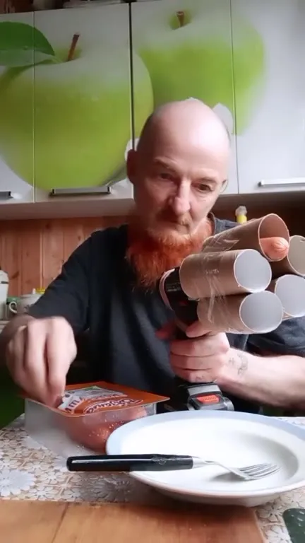 Дрель-пушка для сосисок