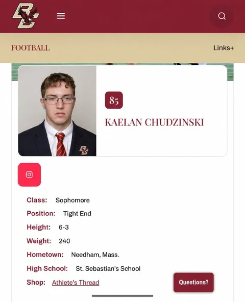 Kaelan Chudzinski Football Profile