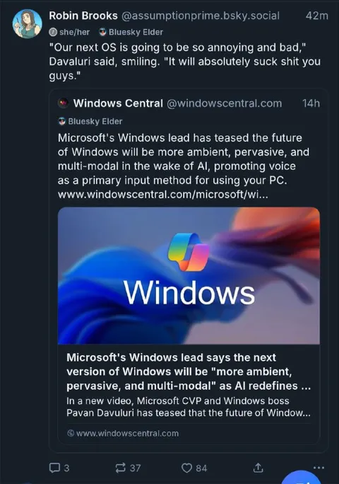 Windows Will Absolutely Suck