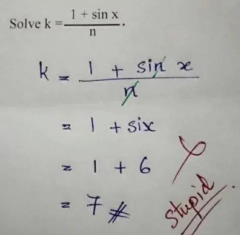 The Sin X Becomes Six