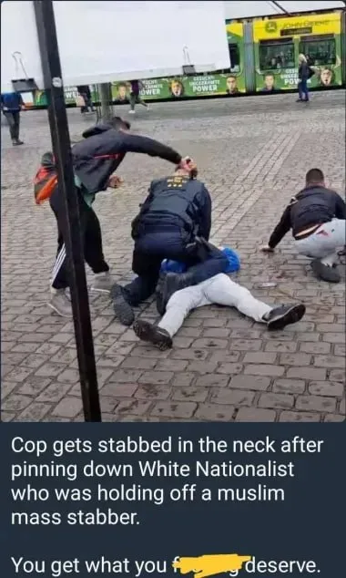 Cop Gets Stabbed After Arrest
