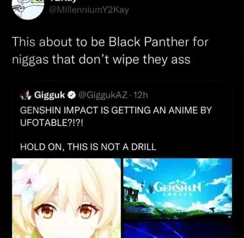 Black Panther Genshin Anime