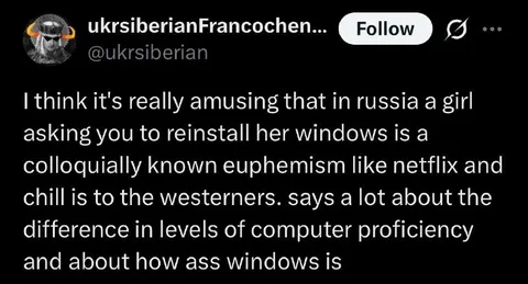 Reinstall Windows Euphemism