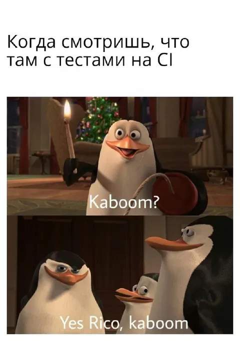 Когда смотришь тесты на CI