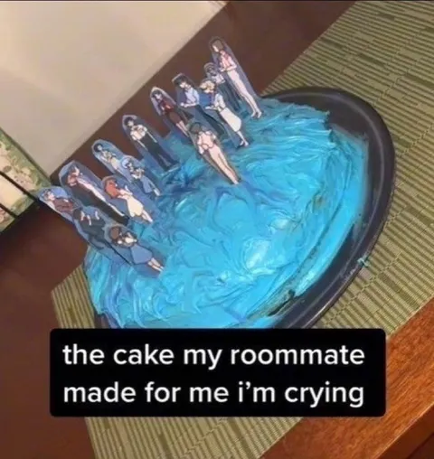 Roommate Made Me This Cake