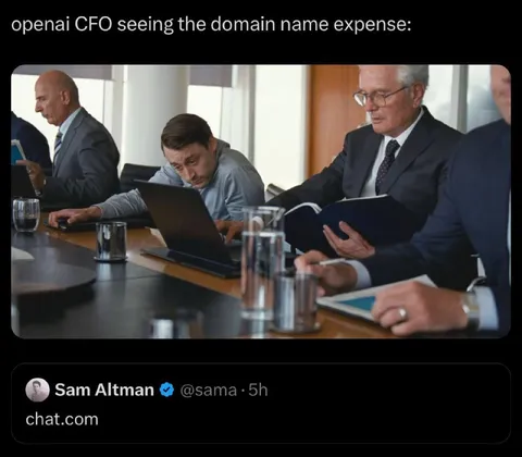 OpenAI CFO Sees Domain Expense