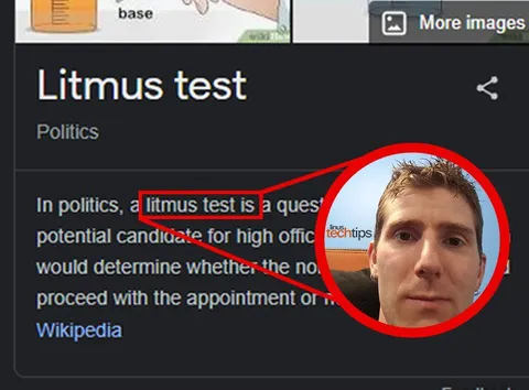Litmus Test Linus Face