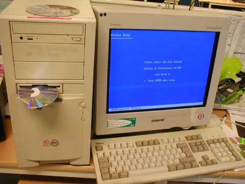 Insert the Windows XP CD