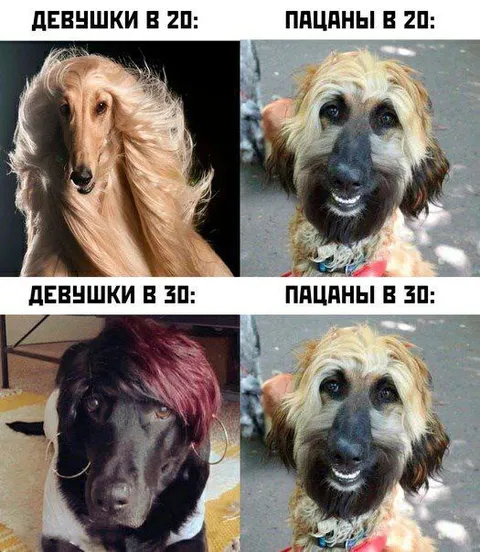 Девушки и пацаны в 20 и 30