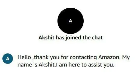 Akshit Joins Amazon Chat