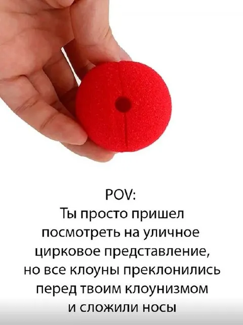 Клоуны сложили носы