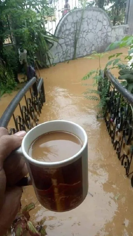 Кофе во время наводнения