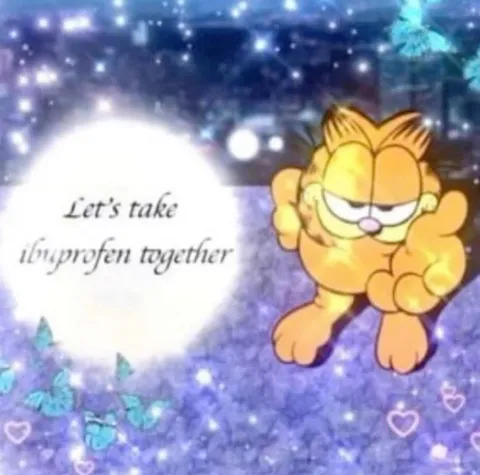 Garfield Takes Ibuprofen Together