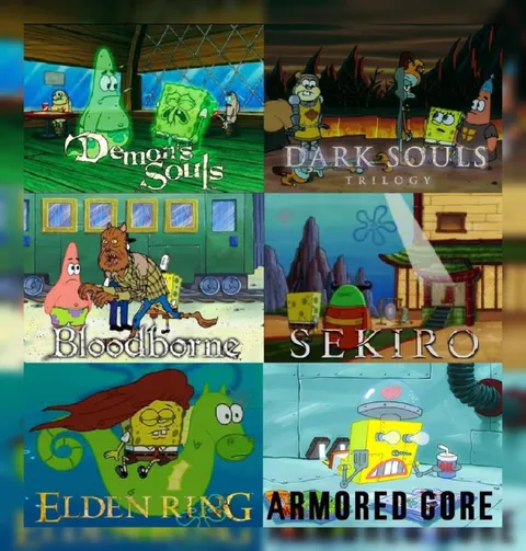 SpongeBob Soulsborne Game Series