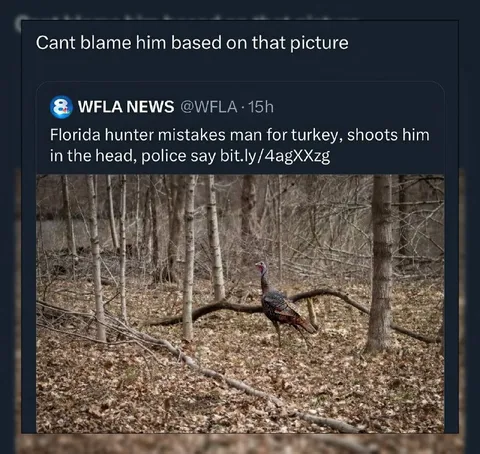Hunter Mistakes Man for Turkey
