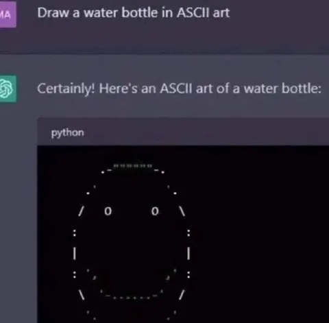 AI Draws a Water Bottle