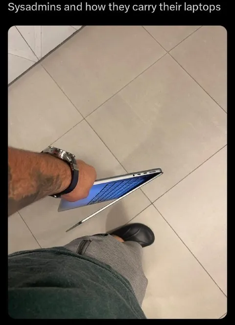 Sysadmins Carry Laptops