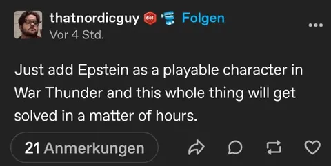 Epstein in War Thunder