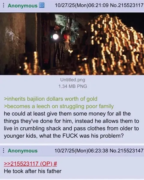 Inherits Gold, Becomes a Leech