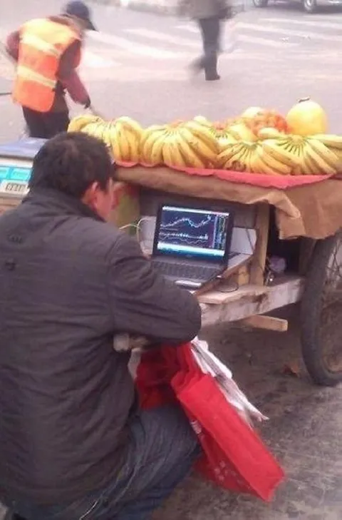 Трейдер на банановой тележке