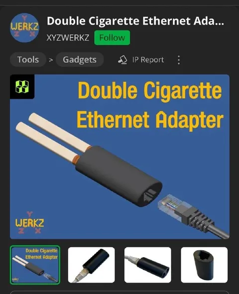 Double Cigarette Ethernet Adapter