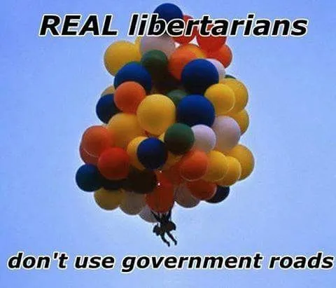 Libertarians Avoid Government Roads