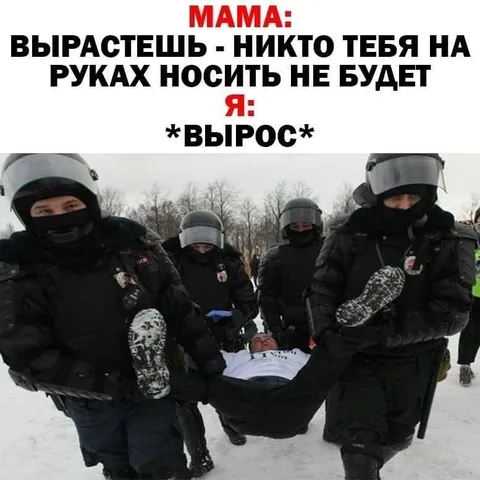 Никто на руках носить не будет
