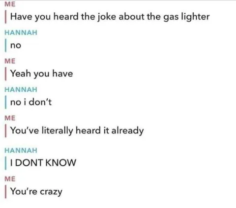 The Gaslighter Joke