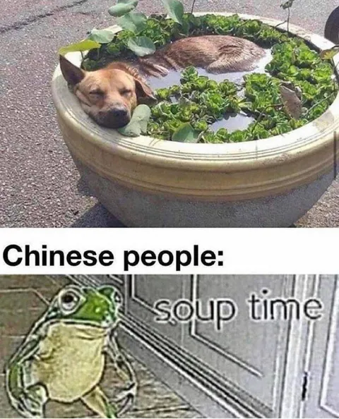 Chinese People Soup Time
