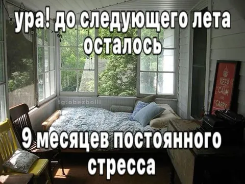 До следующего лета осталось девять месяцев