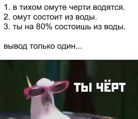 Ты чёрт из тихого омута
